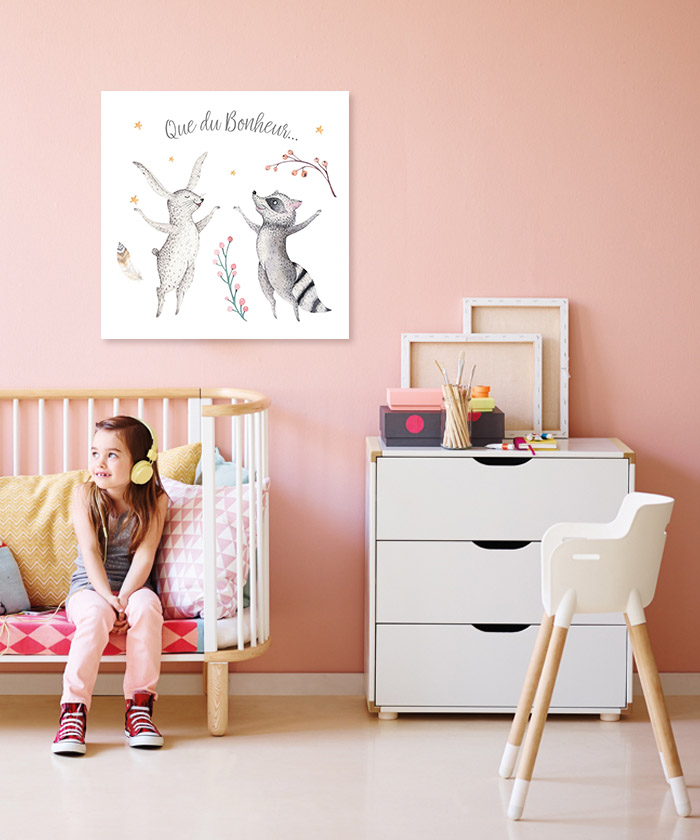 Tableau enfant animaux, déco, décoration chambre bébé
