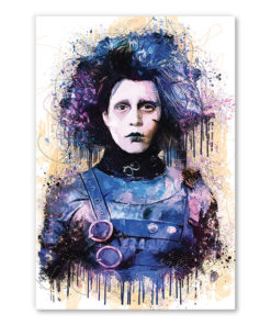 Tableau Deco Edward Aux Mains D Argent Tim Burton Tableau Deco