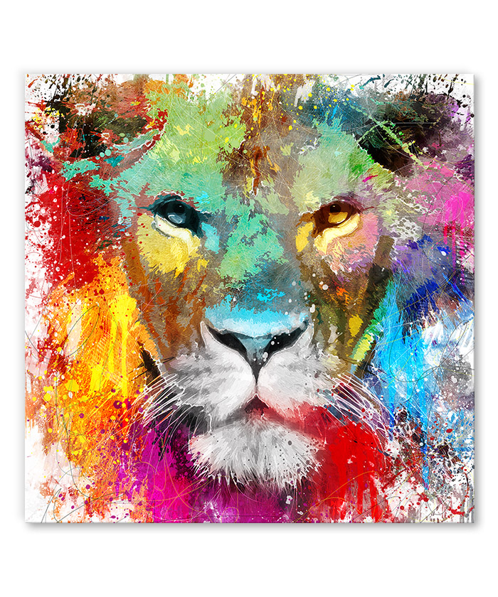 Tableau lion pop art - Tableau Deco